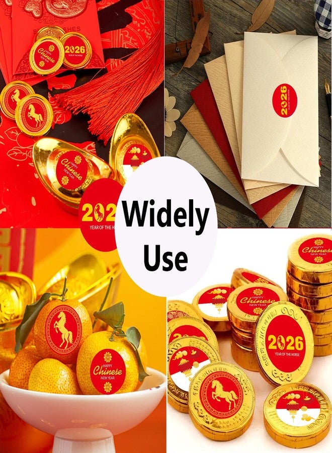 Ellzk 256 PCS Chinese New Year Candy Sticker Favors Decor -2026 Year of The Horse Sticker Decorations Horse Stickers Labels for Chocolate Chinese Lunar New Year Party Favor Supplies - Image 5